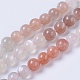 Chapelets de perles de sunstone naturelle naturelles G-F568-227-6mm-1