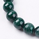 Chapelets de perles en pierre gemme de malachite naturelle G-I001-9mm-01-2