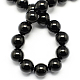 Obsidienne naturelle perles brins G-R173-14mm-02-2