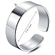 925 открытое кольцо-манжета из стерлингового серебра с родиевым покрытием JR868A-03-3
