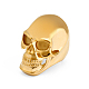 チタン スチール スカル フィンガー リング  男性女性のためのハロウィンパンクジュエリー  ゴールドカラー  usサイズ10（19.8mm） SKUL-PW0002-036C-G-3
