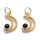 Real 18K Gold Plated Brass Micro Pave Cubic Zirconia Charms ZIRC-M114-52G-2