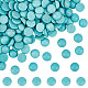 Sunnyclue 1 boîte de 200 cabochons de pierres précieuses rondes de 8 mm à dos plat bleu cabochon turquoise synthétique dôme demi-rond pierres précieuses en vrac perles cabochons sans trou pour la fabrication de bijoux bricolage bagues boucles d'oreilles TURQ-SC0001-05A-1