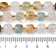 Fili di perle di quarzo naturale colorato G-Q010-A26-01-5