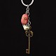 Porte-clés pendentif clé squelette en fer KEYC-L006-03-2