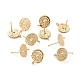 Brass Stud Earring Findings X-KK-T016-52G-2