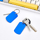 BENECREAT 30 Packs Blue Shield Shape Stamping Blanks with 3.5mm Hole Aluminum Blank Pendants for DIY Decorative Craft Pet Dog ID Tags ALUM-BC0001-67-6