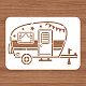 BENECREAT Camping Reusable Drawing Stencils DIY-WH0396-0047-3