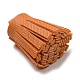 模造革タッセルペンダント装飾  ダークオレンジ  36x20~25mm  穴：6x5.4mm FIND-L013-A05-2