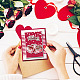 GLOBLELAND Valentine's Day Clear Stamps for Cards Making Rose Heart Confessions Silicone Clear Stamp Seals Transparent Stamps for DIY Scrapbooking Photo Album Journal Home Decoration DIY-WH0448-0391-3