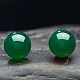 Boucles d'oreilles rondes en perles de jade imitation pour fille femmes EJEW-BB46205-A-2