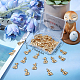 Beebeecraft 50Pcs/Box Rabbit Easter Bunny Charms 18K Gold Plated Bunny Egg Pendants Jewelry Findings Earrings Necklace Bracelet DIY Craft FIND-BBC0001-37-7