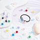 PandaHall Elite 270Pcs 9 Colors Transparent Crackle Glass Round Beads CCG-PH0001-04-3