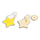 Étoile avec broche en émail en forme de lapin JEWB-N007-200-3