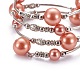 Glass Beads Bracelets BJEW-MSMC002-29-3