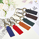 6шт 6 цвета брелок из сплава HJEW-GL0001-18-3