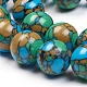 Chapelets de perles en turquoise synthétique X-TURQ-G832-04-10mm-3