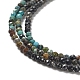 Chapelets de perles en turquoise de HuBei naturelle G-D080-A02-4