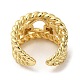 Rack Plating Real 18K Gold Plated Brass Hollow Open Cuff Rings RJEW-B048-07G-3