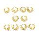 Rack Plating Brass Twist Round Hoop Earrings for Women EJEW-E270-20G-3