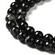 Natural Black Tourmaline Beads Strands G-F666-05-4mm-3