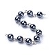 Chaînes de perles de verre teinté à la main AJEW-JB00485-03-2