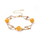 (vendita di fabbrica di feste di gioielli) bracciali con catena a maglie in ottone BJEW-JB04504-05-1