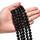 Chapelets de perles en pierre noire synthétique X-G-G088-10mm-5