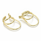 Brass Cuff Earrings EJEW-S201-204G-NF-3