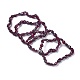 Natural Garnet Bead Stretch Bracelets X-BJEW-K213-45-1