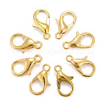Zinc Alloy Lobster Claw Clasps, Parrot Trigger Clasps, Cadmium Free & Nickel Free & Lead Free, Golden, 12x6mm, Hole: 1.2mm