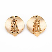 Brass Clip-on Earring Setting KK-S356-730