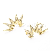 Серьги-гвоздики из циркония EJEW-G350-03G