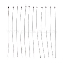 Épingles à tête en acier inoxydable 304, couleur inoxydable, 70mm, tête: 2 mm, 100 pièces / kit