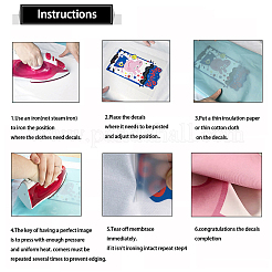 6 стиль пленки для домашних животных с термоплавкой пленкой для переноса тепла DIY-WH0230-012