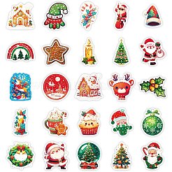 50 шт. Рождественские тематические мультяшные бумажные наклейки DIY-P085-05