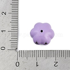 Тема Хэллоуина окрашенные распылением бусины из сплава PALLOY-D029-03F-RS