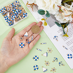 80шт 5 стиля подвески из сплава с эмалью&nbsp;ENAM-DC0001-60