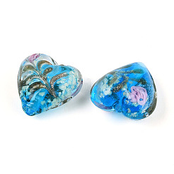 50шт светящиеся бусины лэмпворк ручной работы LAMP-OC0001-72