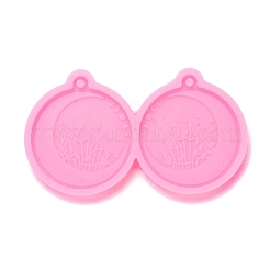 Плоская круглая форма с хрустальным кластером&nbsp;DIY-M034-10