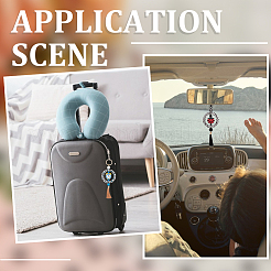 7шт. 7-х цветные силиконовые бусины с принтом SIL-SC0001-86A