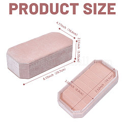 Бархатные коробки-органайзеры с крышкой&nbsp;CON-WH0089-191