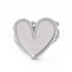 Accesorios de anillo de puño abierto de acero inoxidable 304 que no se deslustran&nbsp;LS-STAS-C053-07P