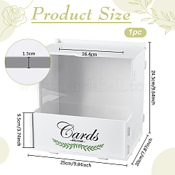 Hochzeitskartenboxen aus PVC&nbsp;CON-WH0089-224
