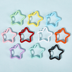 20 шт. 10-х цветные литые карабины для ключей&nbsp;FIND-SC0017-47