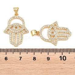 Pendentifs en laiton zircon cubique transparent&nbsp;KK-L275-51G-02
