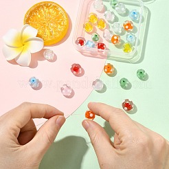 28pcs 7 Arten handgemachte Bunte Malerei-Perlen&nbsp;LAMP-CJ0002-92