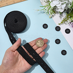 5м плоский эластичный шнур/тесьма с петлей&nbsp;DIY-CY0002-13B