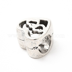 Европейские сплавочные бусины тибетского стиля  PALLOY-P293-126AS