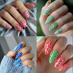 DIY-Nagelkunst-Vorlagen aus Edelstahl&nbsp;MRMJ-WH0092-060